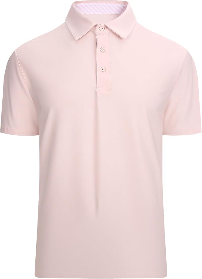 Alex Vando Mens Golf Shirt Moisture Wicking Quick-Dry Short Sleeve Casual Polo by AlexVando