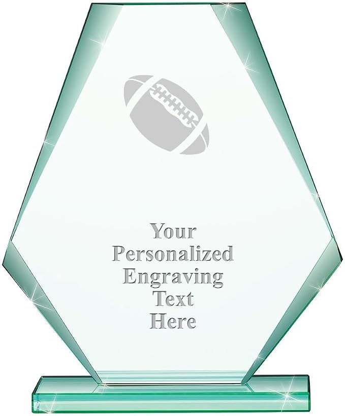6" Jade Pyramid Crystal Award by CrownAwards