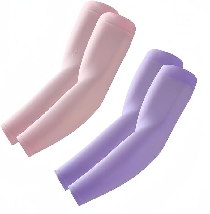 Arm Sleeves, Cooling UV Sun Protection Sports Compression by Roxun