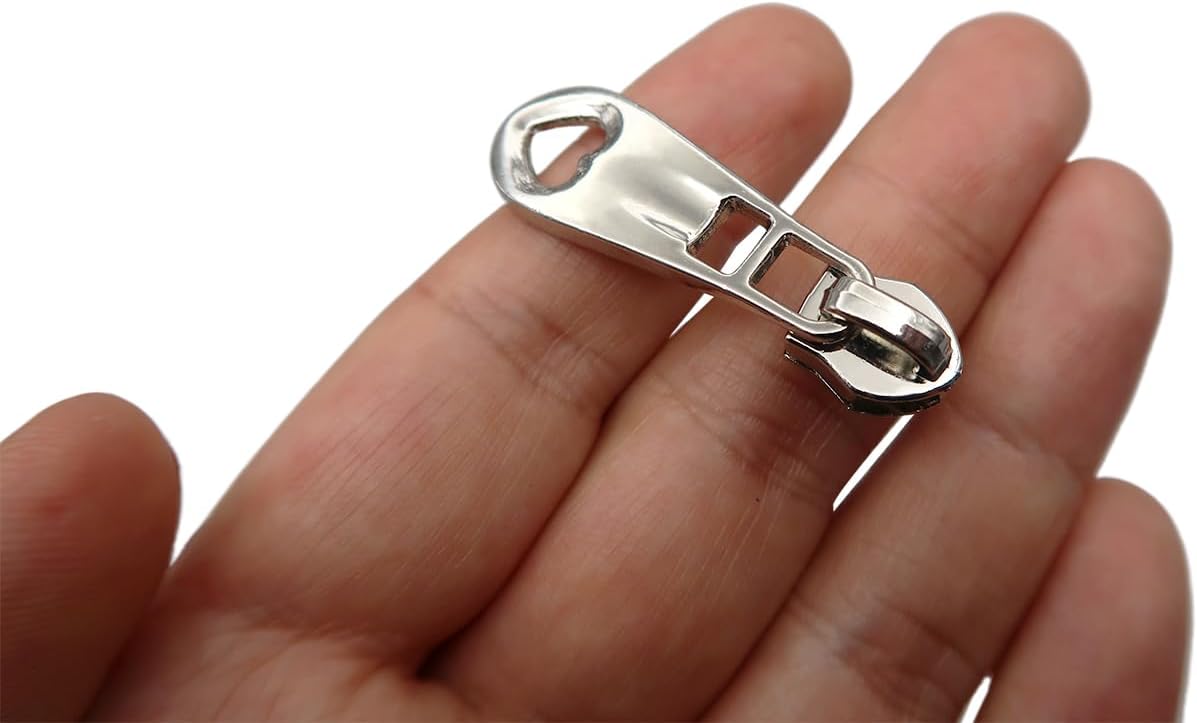HOLSHUN #5 Zipper Sliders Zipper Pull 30pcs Bulk Heavy Duty Metal Multiple Color Pulls for #5 Nylon Coil Zippers Replacement Luxury Bag Hardware Luggage & DIY Craft Supplies Model-006