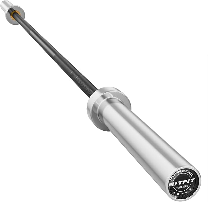 RITFIT 7FT Olympic Barbell for Strength and Weightlifting Training by RITFITLLC
