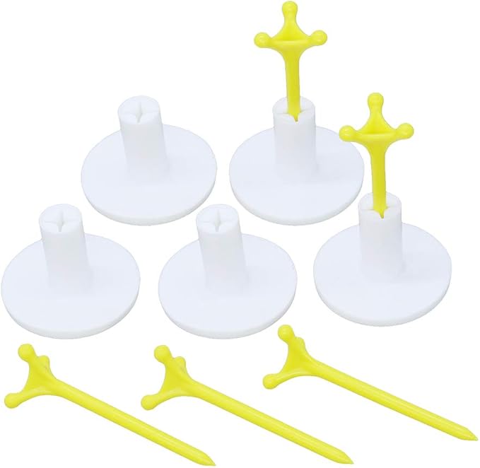 Golf Rubber Tee Holder Set for Golf Driving Range Tee Practice Tool Pack of 5 - Image 6