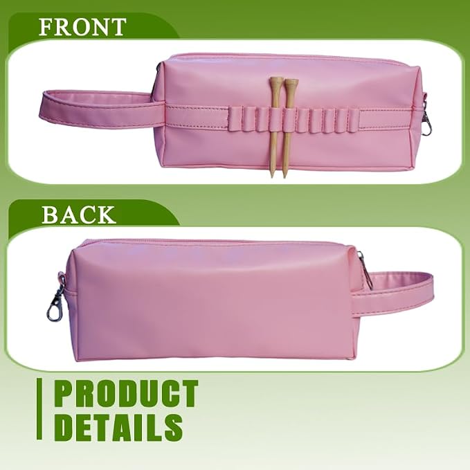 Golf Ball Pouch Bag, Zipper Golf Accessory Bag, Golf Accessory Holder Pouch - Image 4