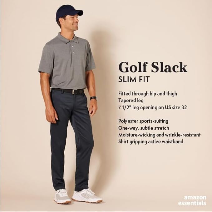 Amazon Essentials Men's Slim-Fit Stretch Golf Pant - Image 2