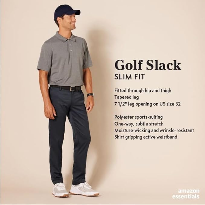Amazon Essentials Men's Slim-Fit Stretch Golf Pant - Image 2