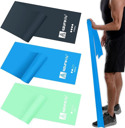 Resistance Bands, Professional Long Non-Latex Elastic Stretch Bands, Exercise by AAZURELIFE