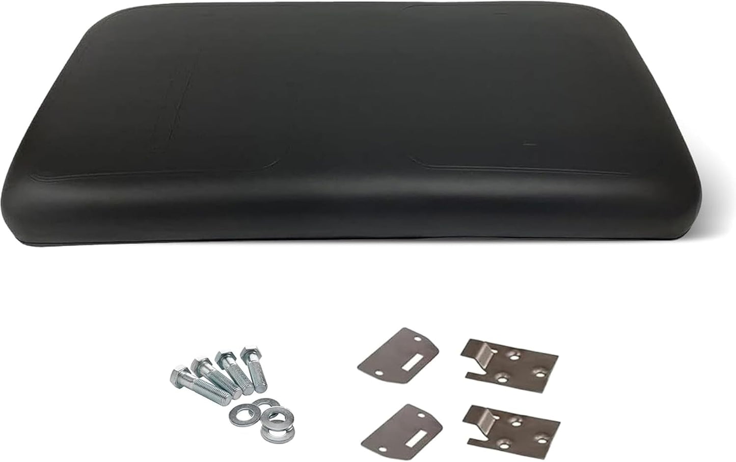 Huskey Parts Company Golf Cart Seat Cushion, Black Color Front Bottom Seat for EZGO Medalist, TXT 1994 to 2013, Golf Cart Front Seat Replacement with Mounting Hardware & Hinges