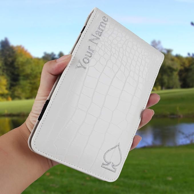 Craftsman Golf Crocodile Pattern Golf Scorecard Holder and Yardage Book Cover - Image 6