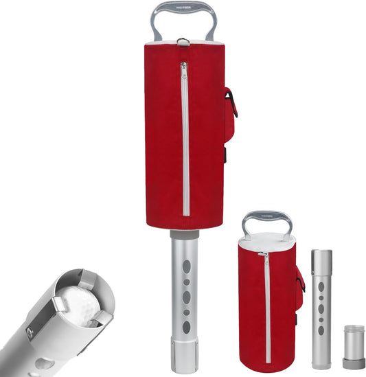 HOW TRUE Golf Ball Shag Bag with Aluminum Handle and Frame | Shag Bag for Golf Balls Golf Ball Retriever | Hold up to 70 Balls