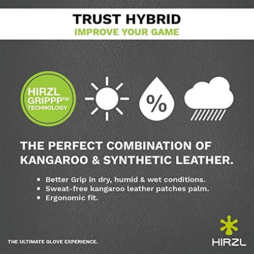 HIRZL Trust Hybrid Golf Glove– All Weather Mens Golf Glove | Nylon, Kangaroo - Image 6