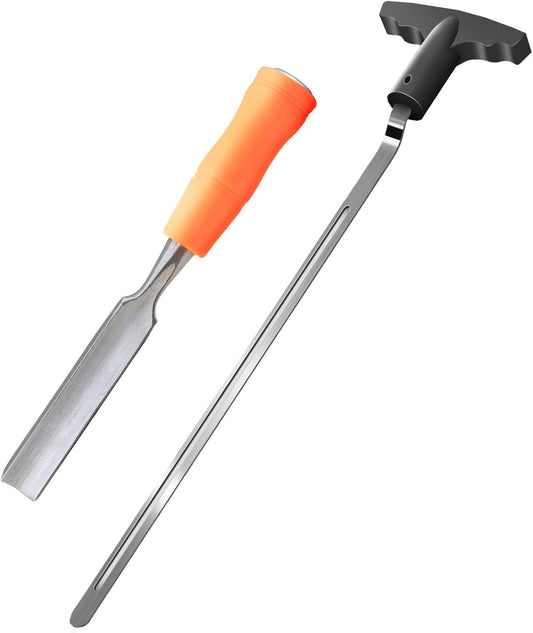 Golf Grip Removal Tool，11" V-Groove Grip Remover Saver for Standard Length Swinging Grips，High-Carbon Steel Golf Club Tool，Golf Grip Kit Golf Tools Golf Grip Tool