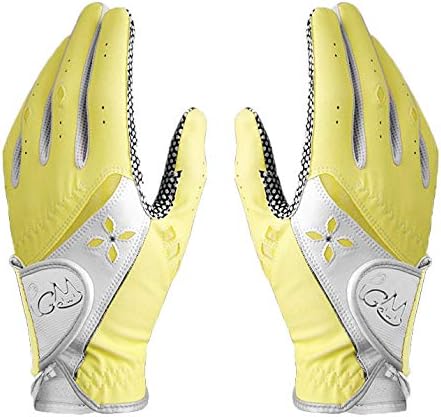 PGM Women's Golf Glove One Pair, Improved Grip System, Cool and Comfortable by PGM