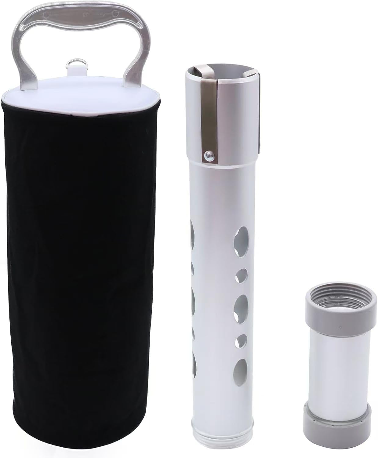 HOW TRUE Golf Ball Shag Bag with Aluminum Handle and Frame | Shag Bag for Golf Balls Golf Ball Retriever | Hold up to 70 Balls