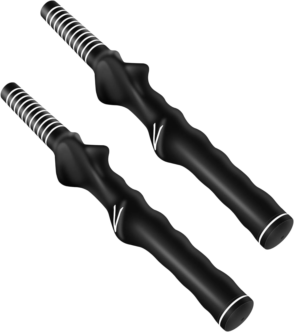 2 PCS Golf Grip Trainer, Molded Golf Grip Trainer, Anti-Slip Design, for Improved Hand Positioning, Suitable for Men and Women, Beginners, Amateurs and Professionals (Black)