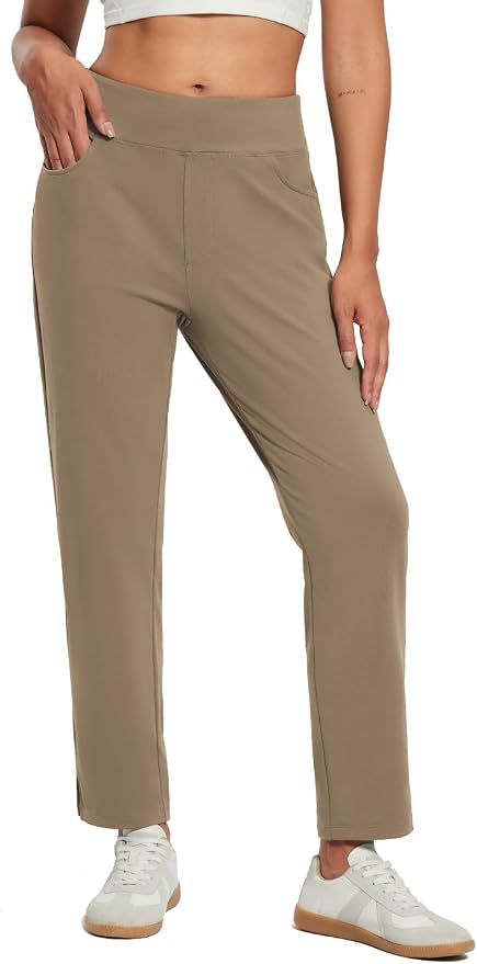 baleaf Women's Fleece Lined Pants Stretch Water Resistant Winter Thermal Travel by baleaf
