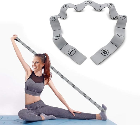 Stretch Strap, Elastic Yoga Stretching Strap, Dance & Gymnastics Exercise and by DEHUB