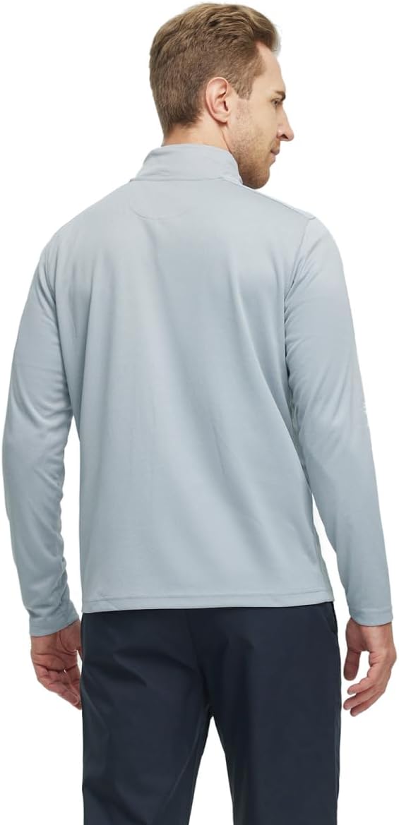 M MAELREG Quarter Zip Golf Pullover Men Dry Fit Long Sleeve Performance Wicking - Image 3