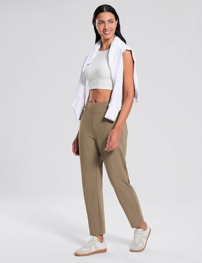 baleaf Women's Fleece Lined Pants Stretch Water Resistant Winter Thermal Travel - Image 7