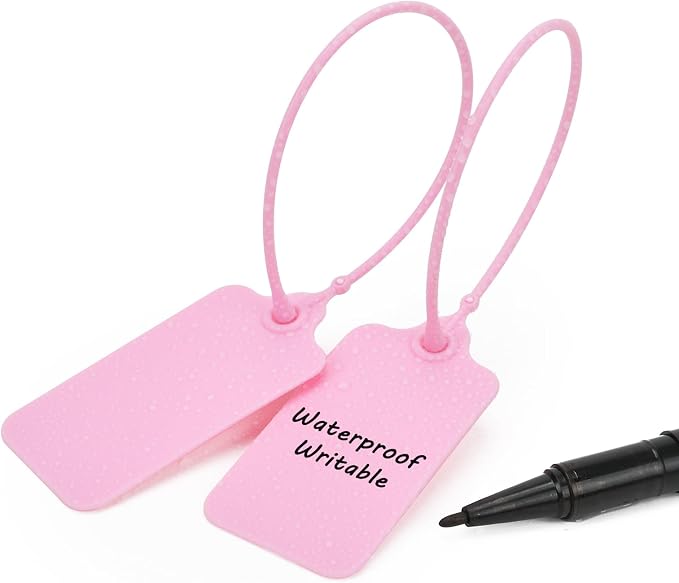 50pcs Luggage Tags Plastic Seals Shipping Label Logistics Sign Tie Bag Tag - Image 3