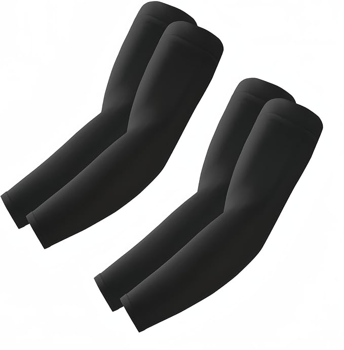 Arm Sleeves, Cooling UV Sun Protection Sports Compression by Roxun