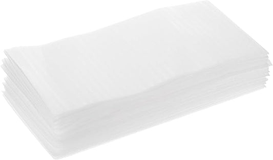 MECCANIXITY Foam Packing Pouches, 100 Pack 6x8 Inch White Bubble Pouches by MECCANIXITY