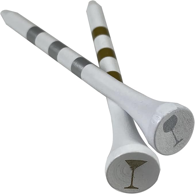 PrideSports Wine & Martini Specialty Wood Golf Tees by PrideGolfTee