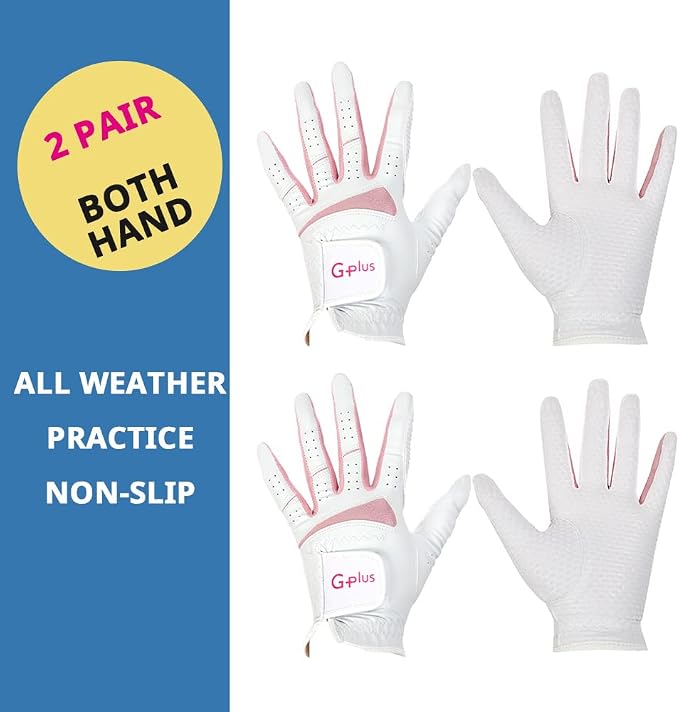 J&S Sporting G-Plus Women's Ladies Golf Gloves, Both Hand/Left Hand or Right - Image 2