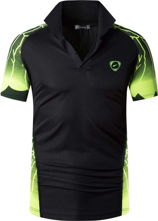 jeansian Men's Sport Outdoor Quick Dry Fit Short Sleeves Polo Tee Shirt Tshirt T-Shirt Tops Golf Tennis Bowling LSL195