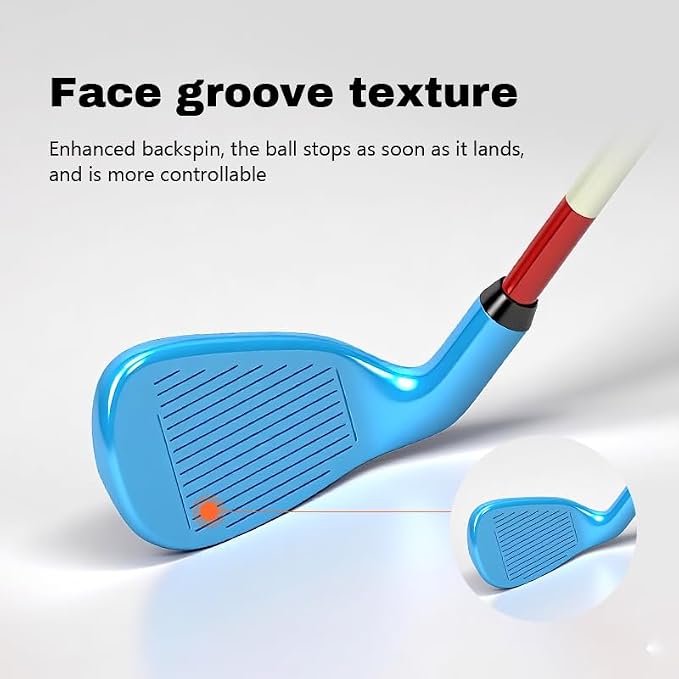 Kids Golf Clubs Set Children Golf Set Yard Sports Tools Three Clubs - Image 3