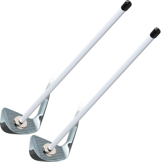 Golf Magnetic Alignment Rods 2 Pack, Golf Club Alignment Sticks Corrector Lie Angle Tool, Golf Swing Training Aids for Golf Practice, Visualize & Align Your Golf Shot