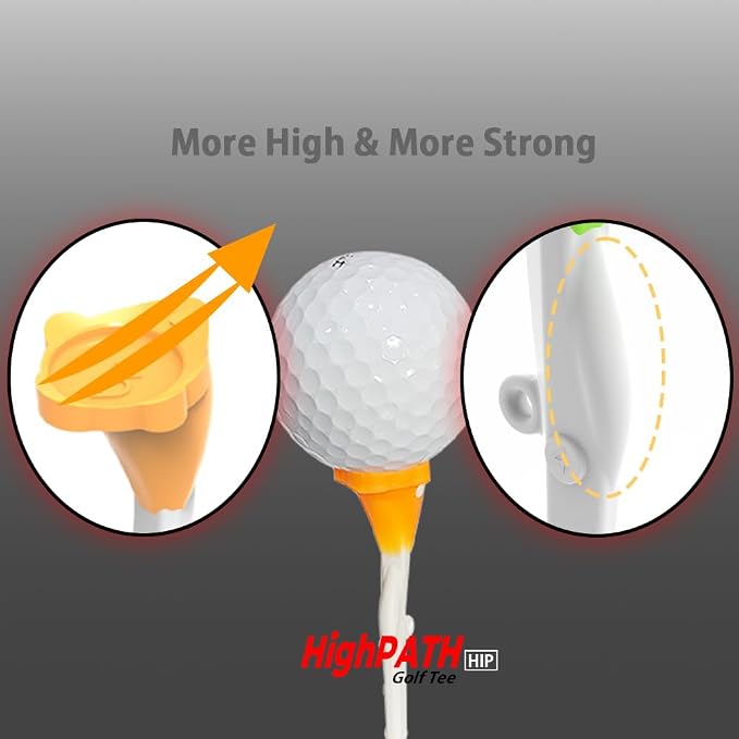 Upgraded Premium High Path Golf Tee Set – 5° Launch Angle, Adjustable Height - Image 4