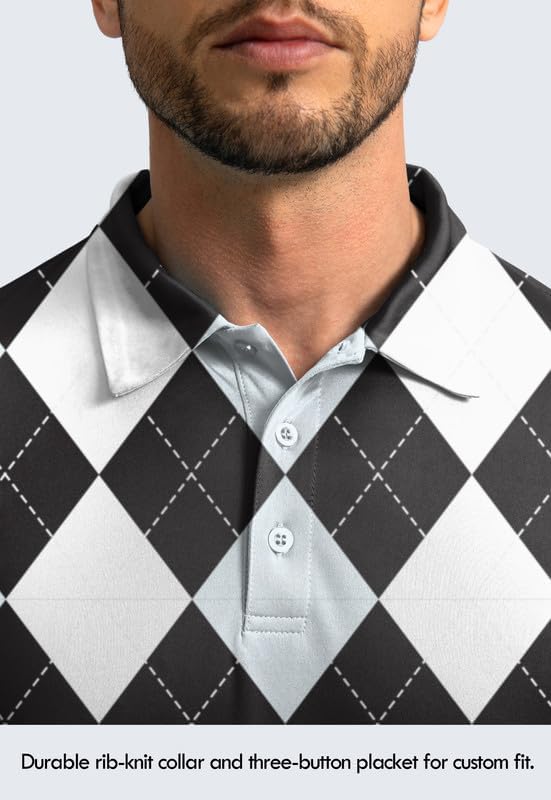 Men's Polo Shirt Long Sleeve Golf Shirts Lightweight UPF 50+ Sun Protection - Image 4