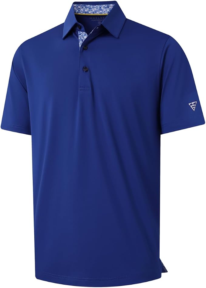 Mens Polo Shirts Short and Long Sleeve Casual Solid Stylish Dry Fit Performance by MAELREG