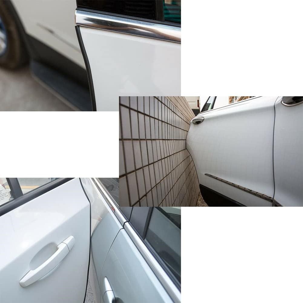 Rubber Edge Trim Black, U Channel PVC Plastic, Metal Sharp Edge Protector Fit for 0.09", Length 5 Feet (1.5 Meter)