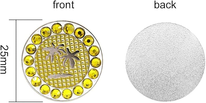 Myartte Golf Ball Markers Crystal Ball Markers Pack of 3 - Image 5