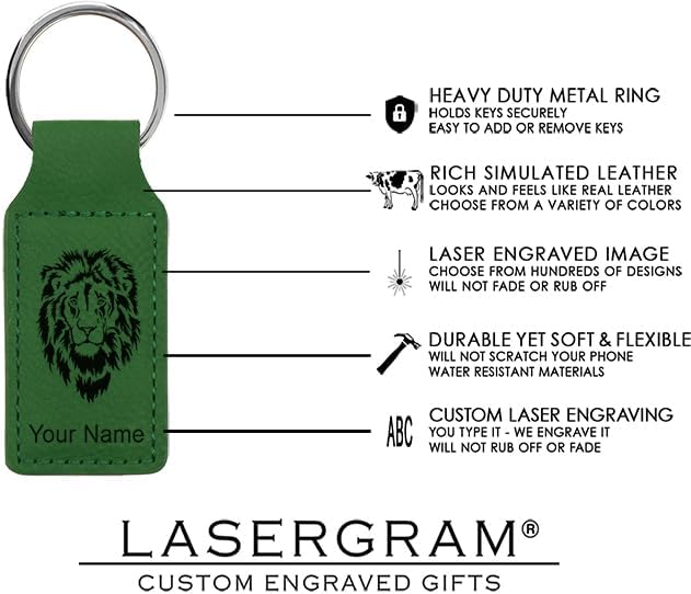 LaserGram Rectangle Keychain, Golfer Golfing, Personalized Engraving Included - Image 4