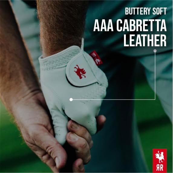 RED ROOSTER Sussex Premium Golf Glove, Cabretta Leather, Ultra-Thin Tournament - Image 6