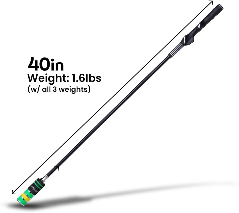 13UnderGolf Golf Swing Trainer Aid for Indoor Practice Speed Training, Improved Rhythm, Grip, Flexibility, Balance, Tempo and Strength