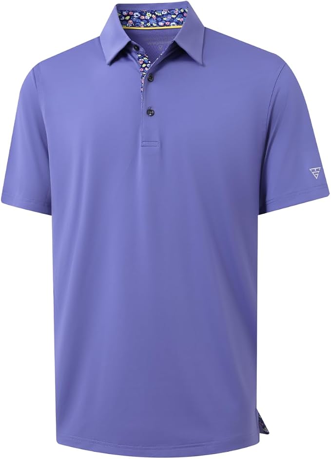 Mens Polo Shirts Short and Long Sleeve Casual Solid Stylish Dry Fit Performance by MAELREG