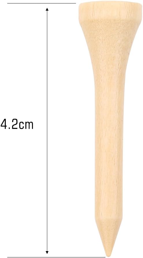 Acouto Wooden Tees 100pcs 1 Pack - Image 8