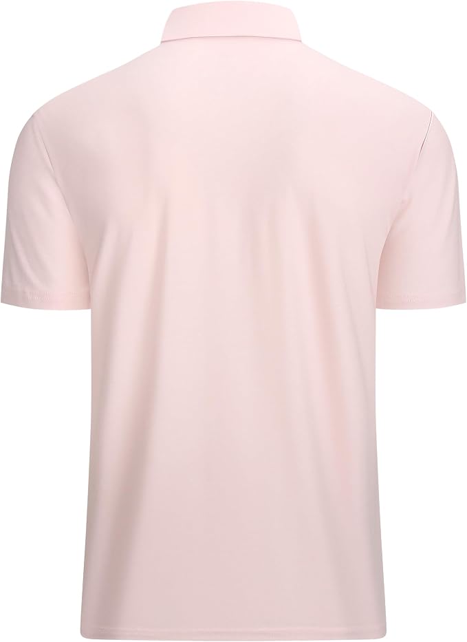 Alex Vando Mens Golf Shirt Moisture Wicking Quick-Dry Short Sleeve Casual Polo - Image 2