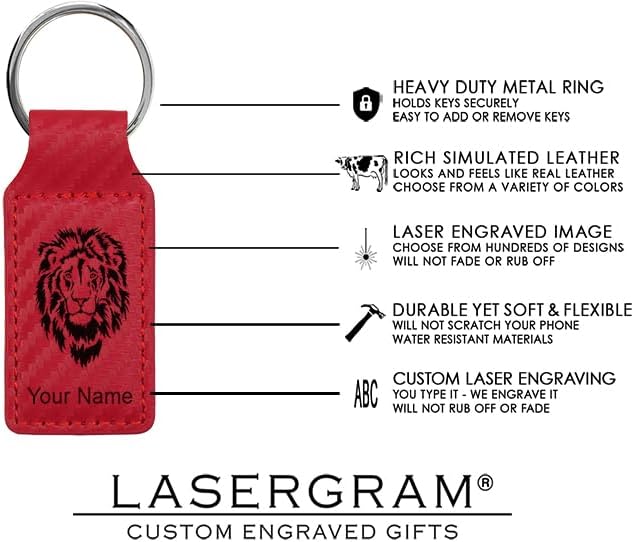 LaserGram Rectangle Keychain, Golfer Golfing, Personalized Engraving Included - Image 4