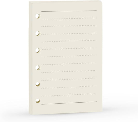 A7 Planner Refill, A7 Agenda Refill Paper Rulled Line for 6 Rings Filofax, Personal Mini Journal Inserts, 6 Holes/100gsm,Pocket Size 4.84 x 3.23'', Harphia