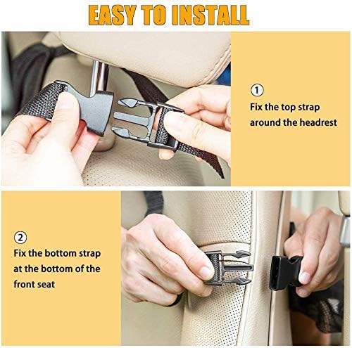 Car Backseat Organizer with 10" Table Holder, 9 Storage Pockets Seat Back - Image 6
