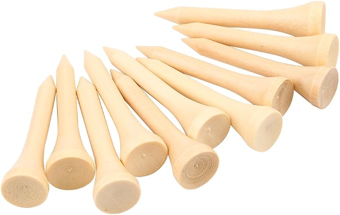Acouto Wooden Tees 100pcs 1 Pack - Image 6