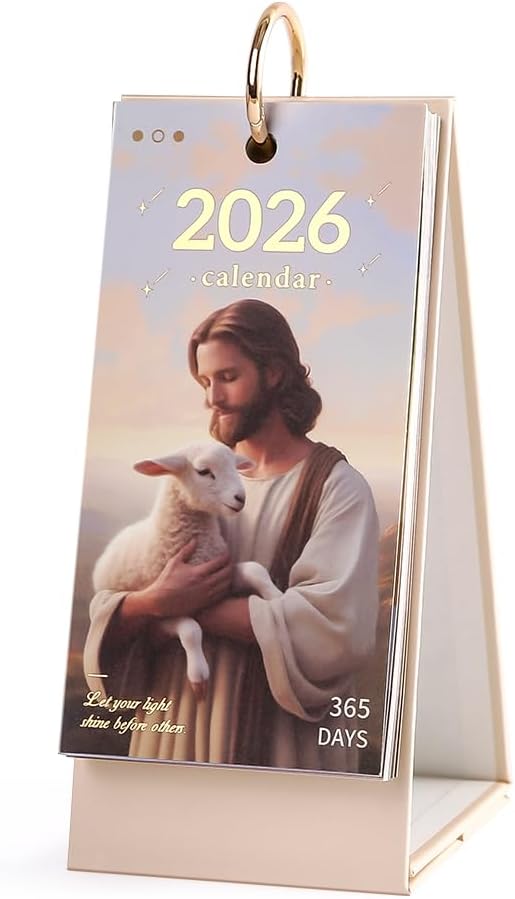 2026 calendar 2026 desk calendar January-December Calendar Bible Theme 8.7“ x4” Desk Calendars for Office Home Planning & Organizing