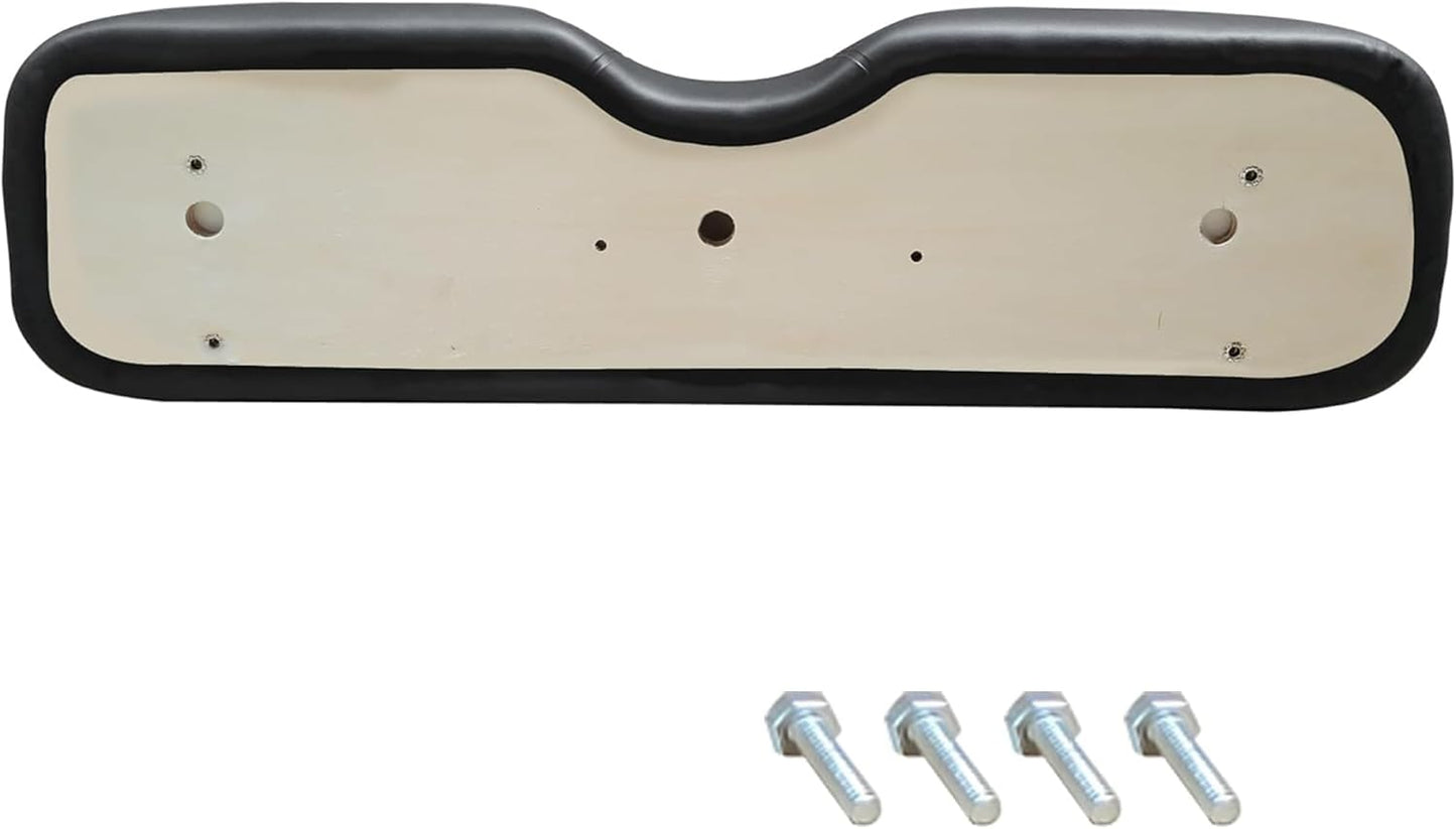 Huskey Parts Company Golf Cart Seat Cushion Set for Front Seat Lean Back & Bottom, Black Color for EZGO RXV 2008 and Up, Golf Cart Front Seat Replacement with Mounting Hardware & Hinges