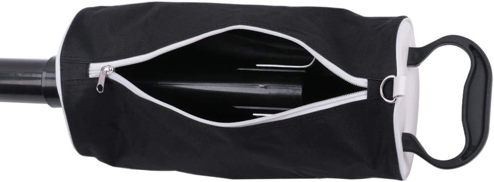 HOW TRUE Golf Ball Retriever, Portable Shag Bag Golf Ball Pick Up with Removable Plastic Tube, Pocket Shagger Storage