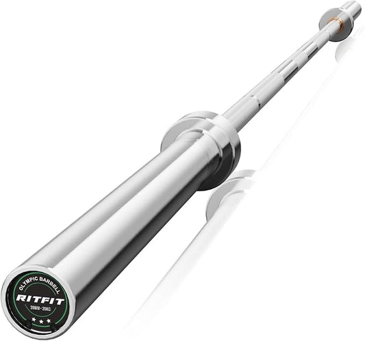 RITFIT 7FT Olympic Barbell for Strength and Weightlifting Training by RITFITLLC