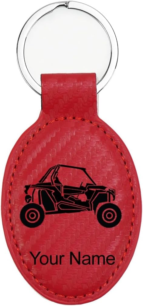 LaserGram Oval Keychain, Off Road Racer, Personalized Engraving Included by LaserGramCustomEngravedGifts
